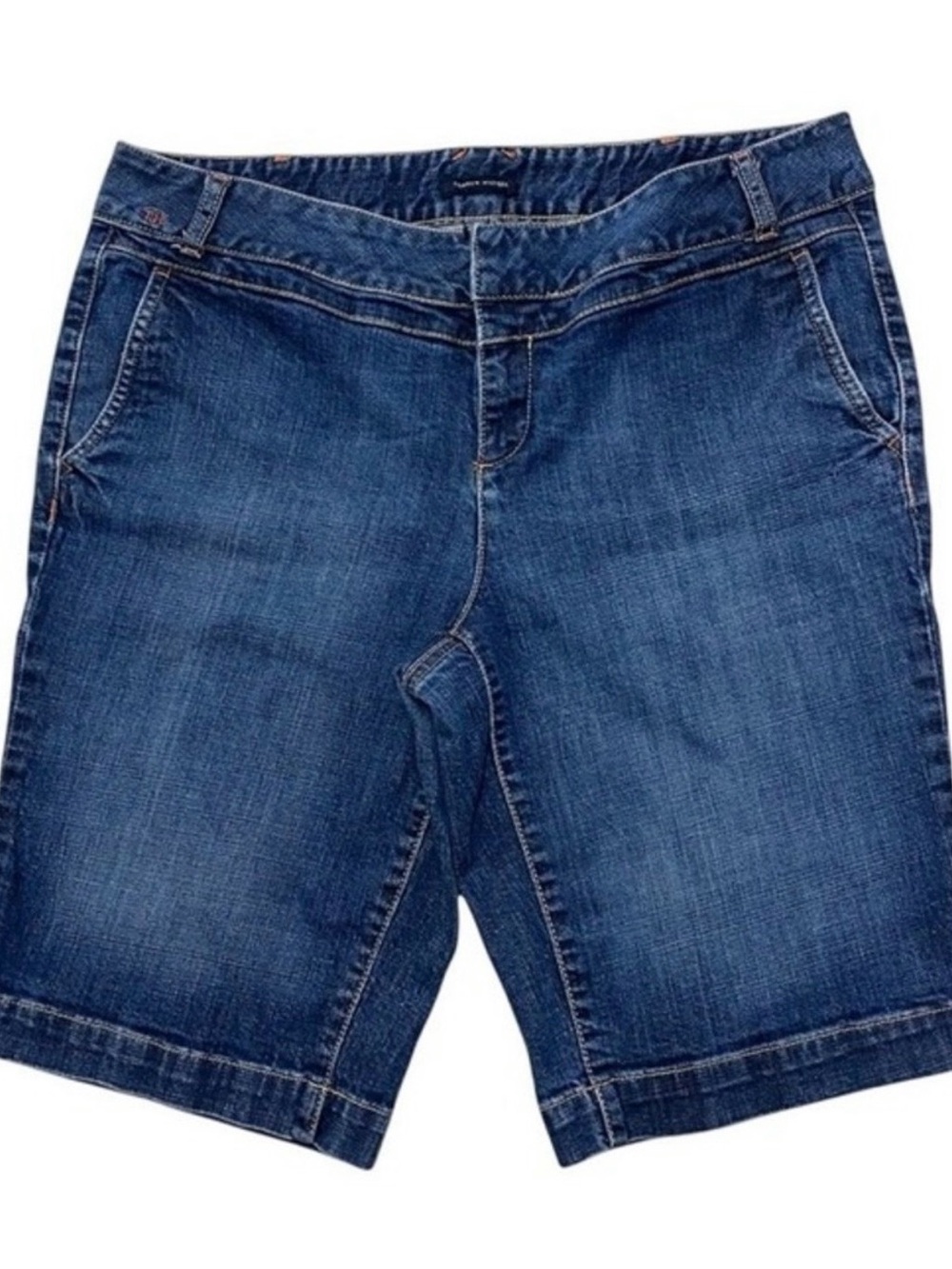 Tommy Hilfiger Women's Blue Denim Bermuda Shorts